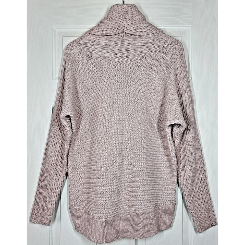 All Saints Mesa Roll Neck Wool Blend Chunky Knit Sweater M Oversized Lagenlook - Picture 2 of 8